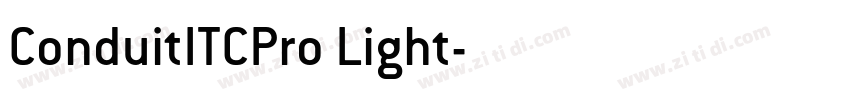 ConduitITCPro Light字体转换